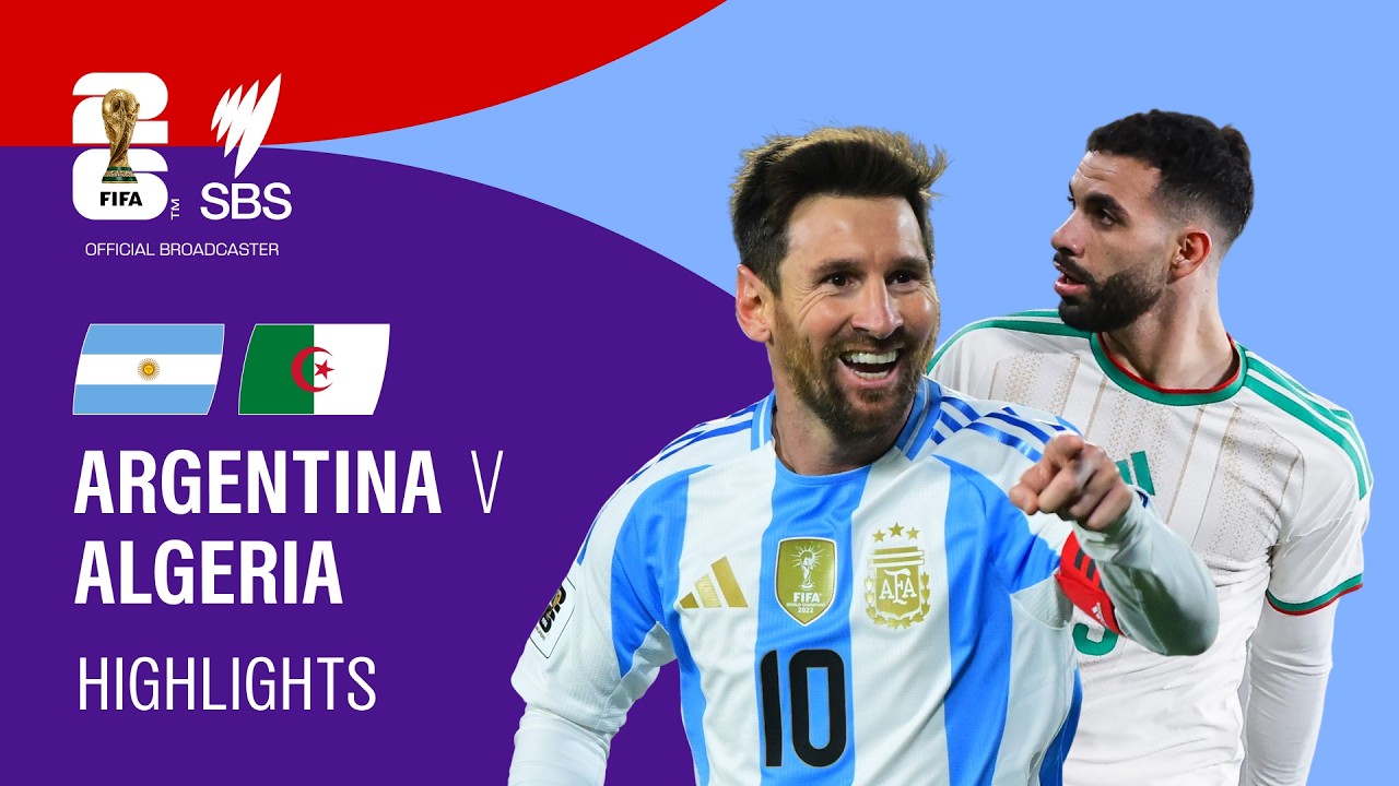 Argentina v Algeria: FIFA World Cup 2026 Highlights Group J background