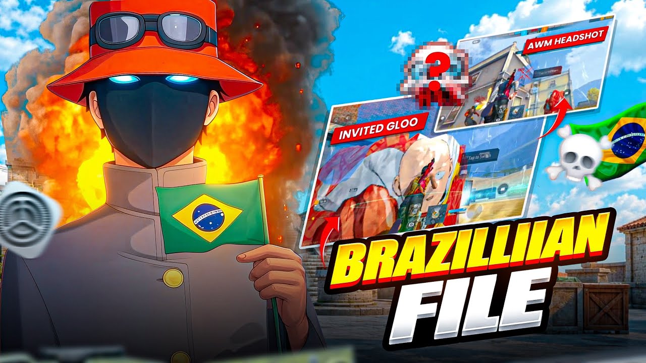 HOW TO USE INVITED GLOO 👾🥶 | AWM HEADSHOT TUTORIAL ❔ 🎯🔥 | BRAZIL 🇧🇷 PLAYER'S SECRET FILE REVEAL 🗃️😨 background