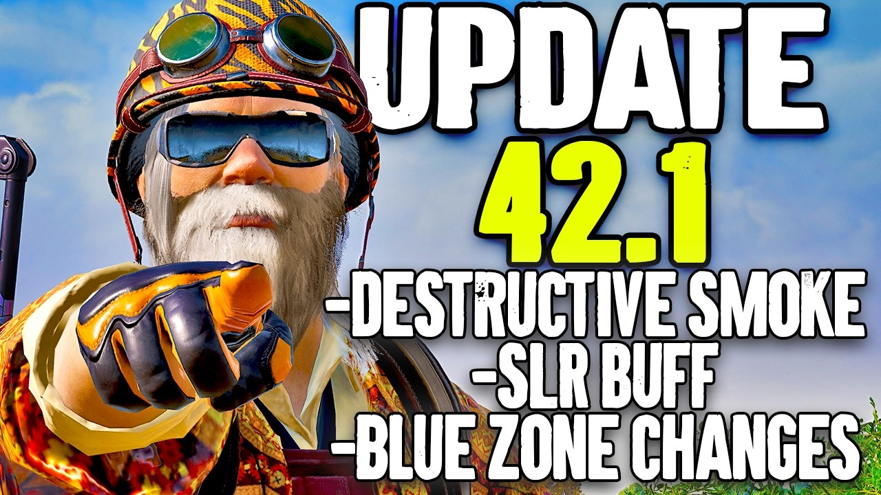 MASSIVE PUBG Update 42.1 - Destructible Smoke, SLR BUFFED AGAIN, Blue Zone Changes and MORE! background