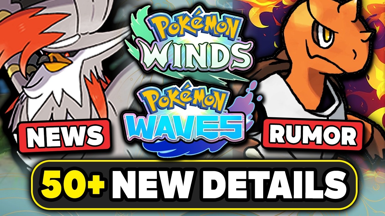 POKEMON NEWS! NEW LEGENDARY POKEMON RUMOR FOR WINDS & WAVES! 50+ NEW CHAMPIONS UPDATES & LEAKS!