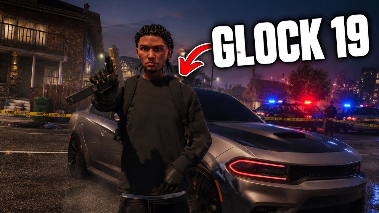 Caught my FIRST HAT with a GLOCK 19 in CHICAGO in GTA 5 RP… background