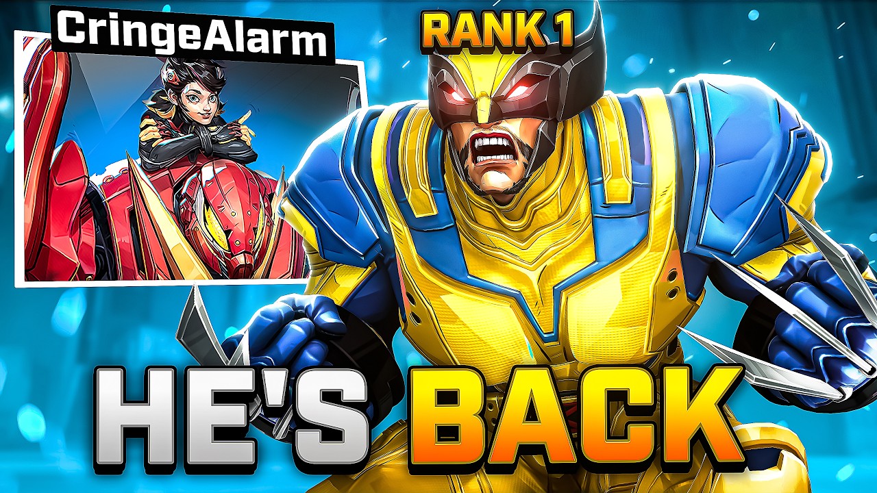 Streamers react to the RETURN of the rank 1 Wolverine "TeamCaptain" - Marvel Rivals background