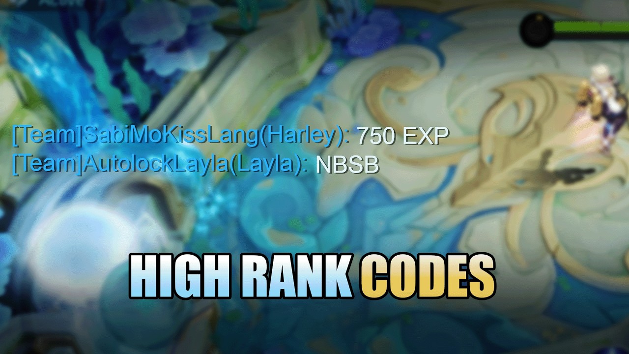 High Rank Chat Codes Explained in MLBB background