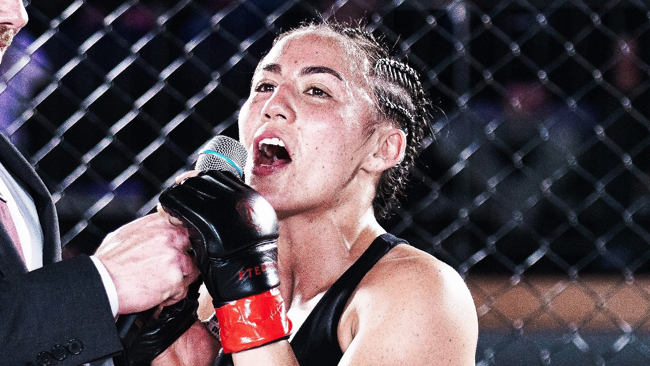 Eternal MMA 107: Kim Tran: In Cage Interview background