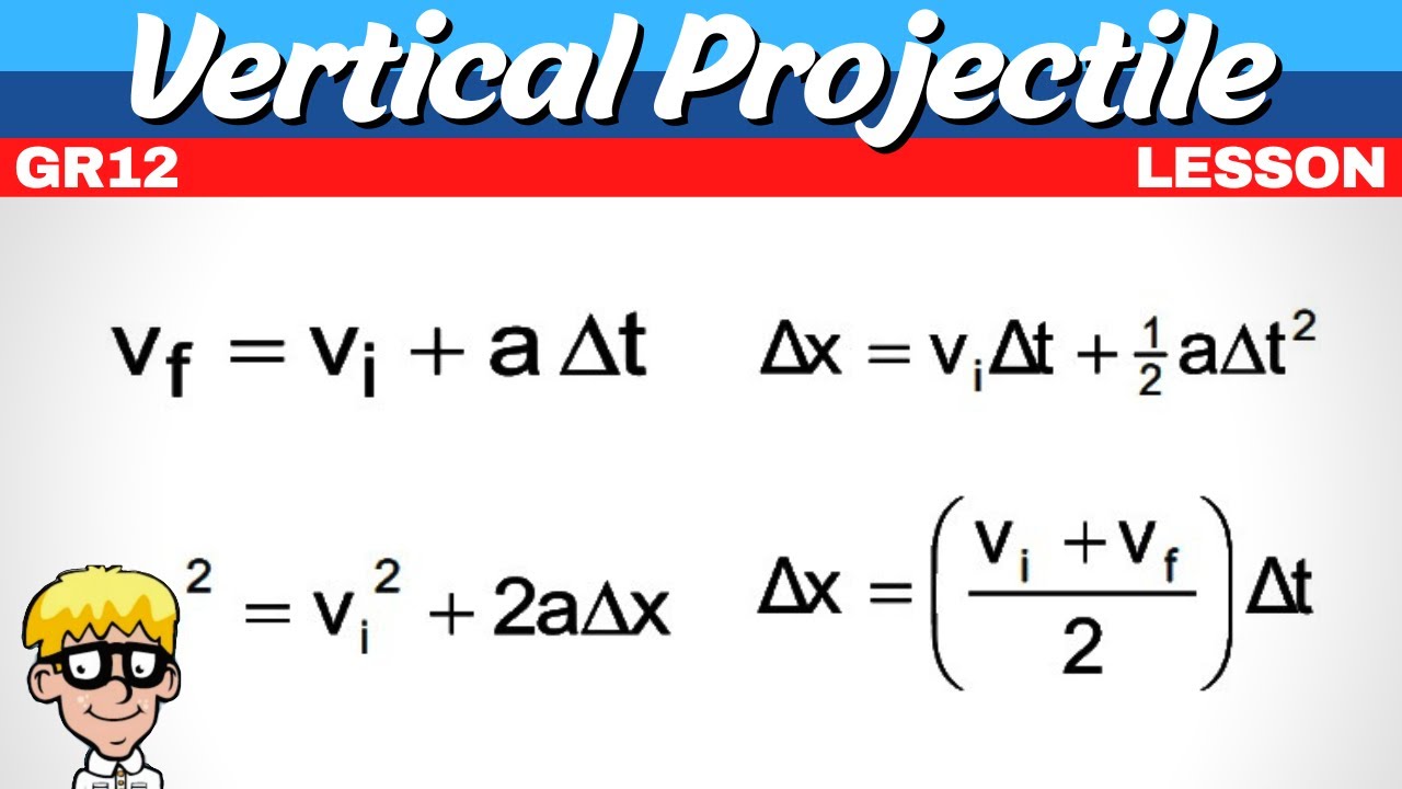 Vertical projectile motion grade 12