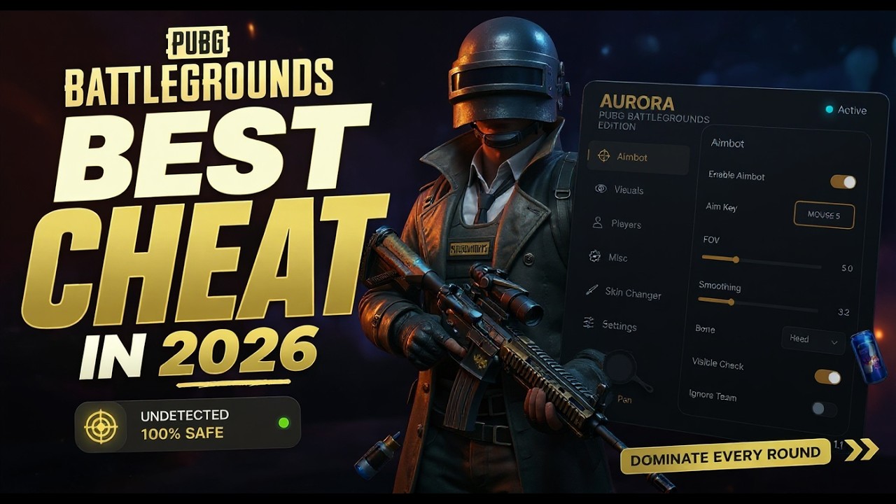 Master PUBG: Ultimate Aimbot & Wallhack Guide with BattlEye Bypass 🚀 background