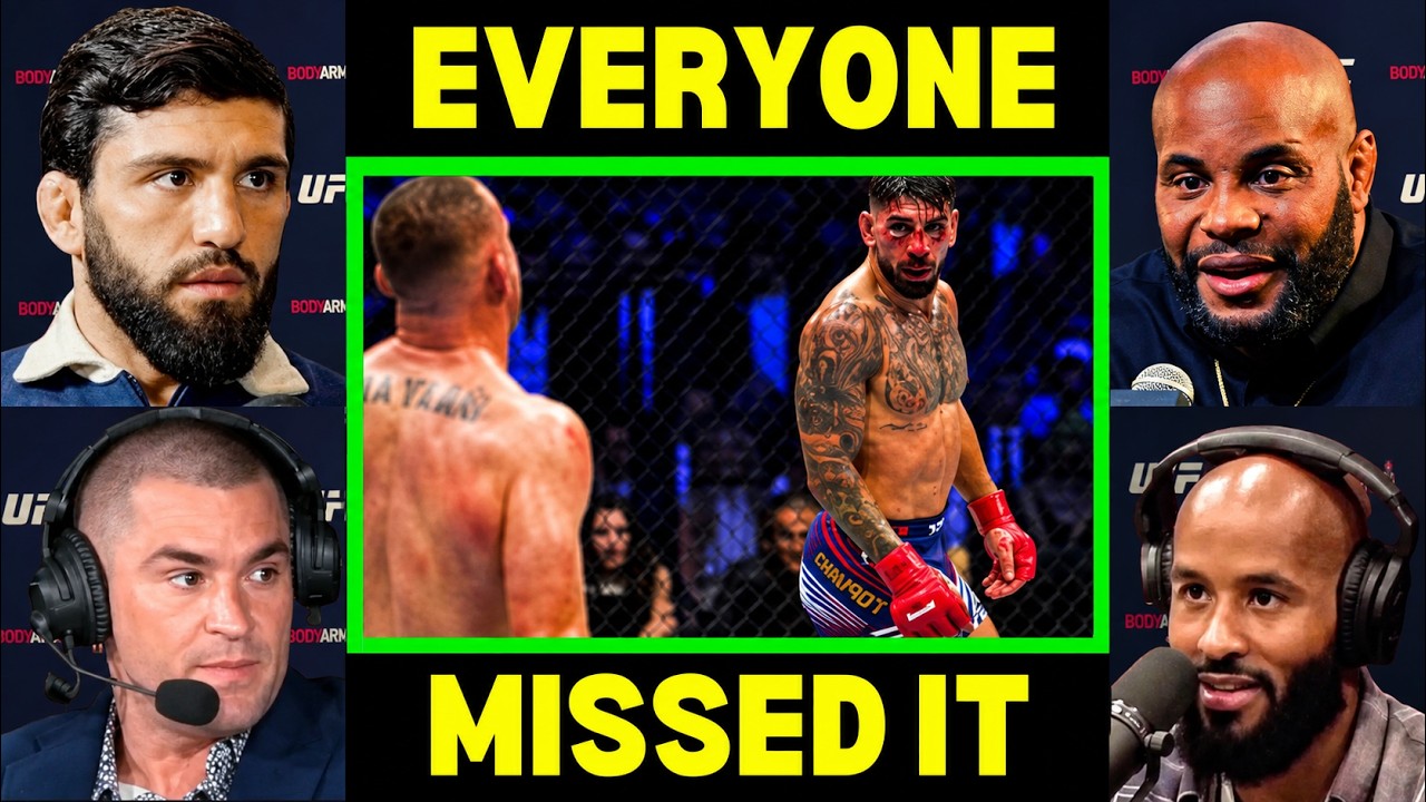 The ‘Precise Moment’ Justin Gaethje BROKE Ilia Topuria.. background
