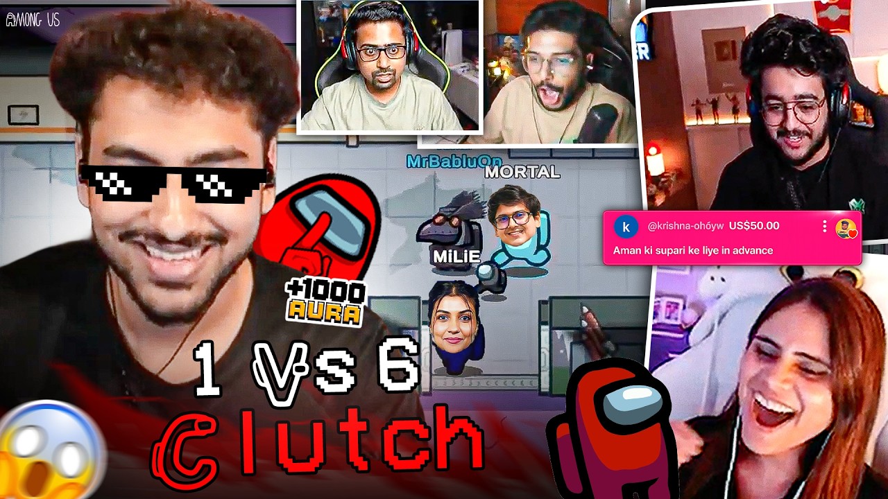 Main Hi Zinda Karunga, Phir Main Hi Marunga | Among Us 1000 IQ Gameplay background