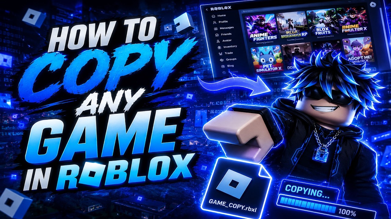 HOW TO COPY Roblox GAMES | NEW METHOD & TUTORIAL | Roblox Studio Tutorial 2026 background