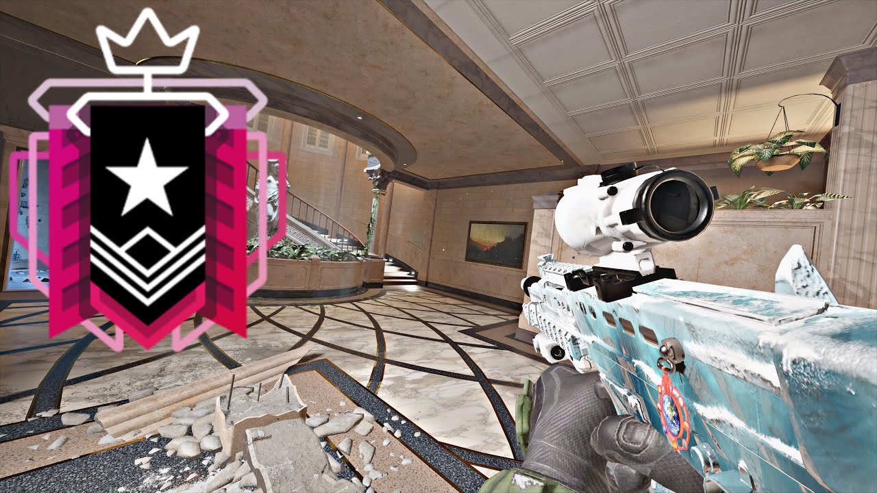 The #1 CHAMPION CLUTCHING IMPOSSIBLE Rounds on Rainbow Six Siege High Champion Gameplay PS5/XBOX background