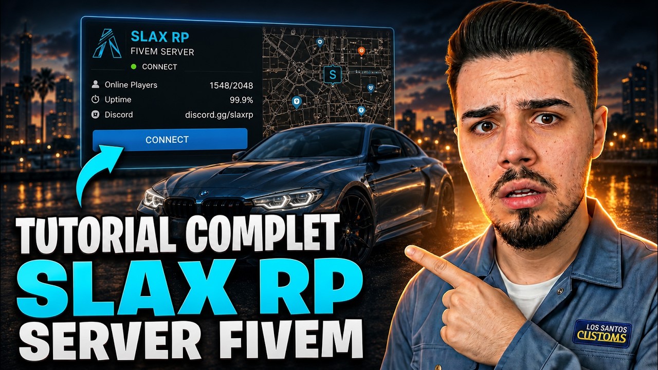 Cum Sa Joci pe SLAX RP | Tutorial FiveM background