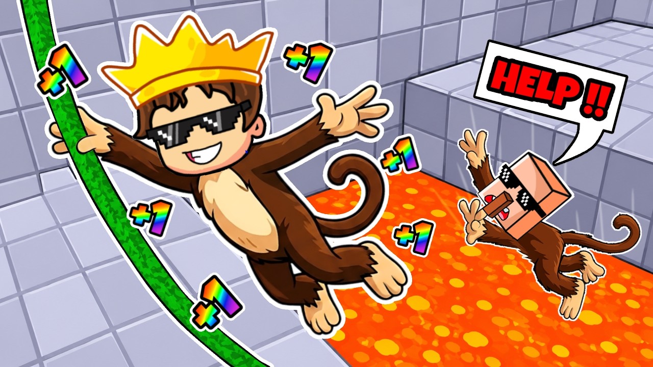 ALPHA AND TIKAWAR BECAME MONKEYS IN ROBLOX!!! background