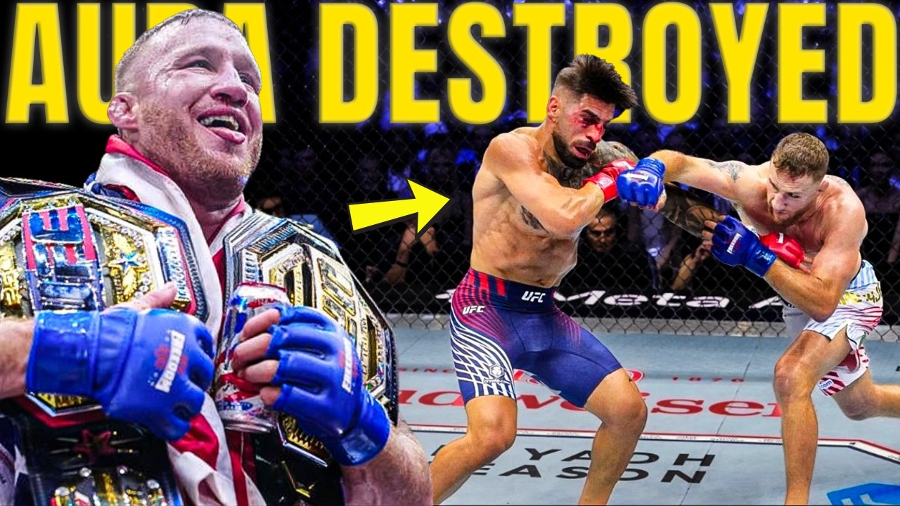 INSANE DOMINATION! Justin Gaethje DEFEAT Ilia Topuria at UFC Freedom 250! background