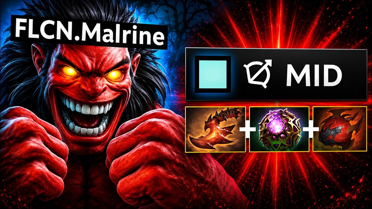 Malr1ne’s 17K MMR MID AXE is BROKEN 🤯 We Were Playing Axe WRONG! | Dota 2