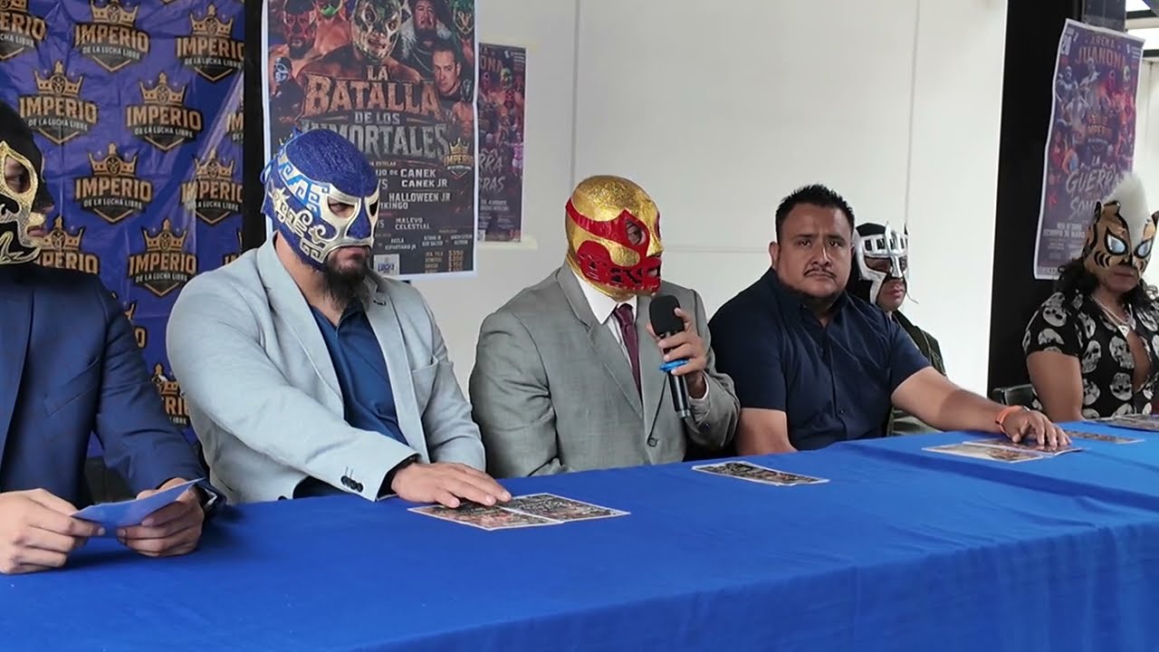 Conferencia Imperio de la Lucha Libre, previo a sus funciones en La Juanona y Azteca Budokan 2026-06-17 23:11