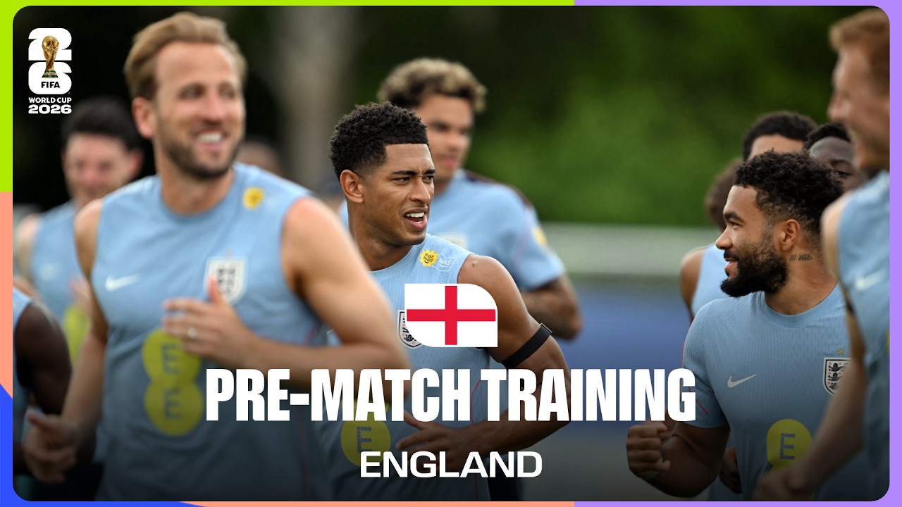 England Train Before Croatia | FIFA World Cup 2026™ background