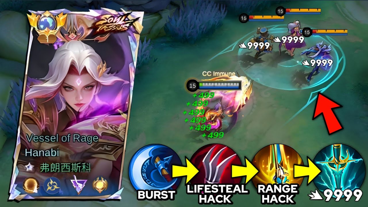 THIS NEW HANABI BUILD PATTERN IS SHOCKINGLY BROKEN!! TOO MUCH DAMAGE!! 💀 CRIT DMG HACK!! - MLBB background