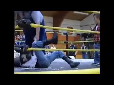 Tiny Midget @ his 7-foot 600 Giant Best Friend Beat up Bully background