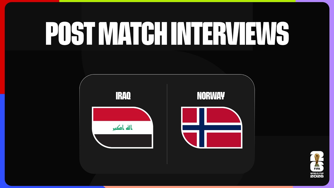 Post-Match Player Interviews: Iraq 1-4 Norway | FIFA World Cup 2026™ background