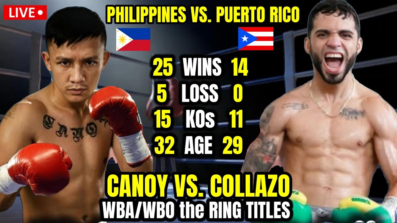 CANOY vs COLLAZO | WBA/WBO THE RING TITLES! CANOY PINABAGSAK ANG CHAMPION!