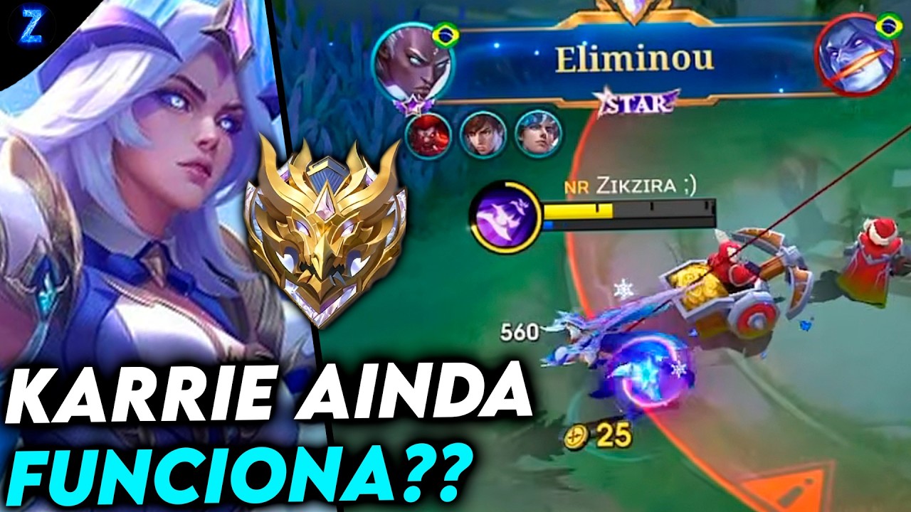 KARRIE AINDA FUNCIONA NO MÍTICO?? - KARRIE GAMEPLAY | Mobile Legends background
