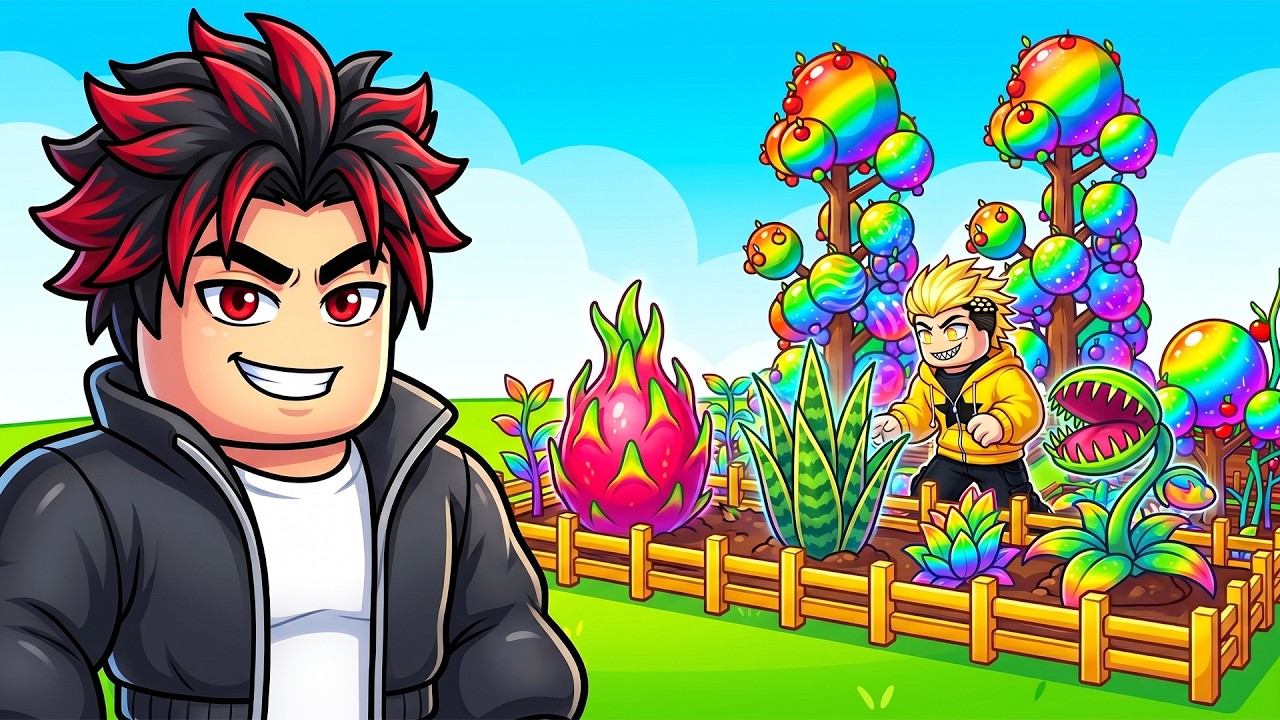I BECAME THE BEST IN THE SERVER | GROW A GARDEN 2 ROBLOX background