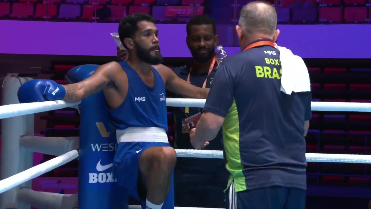 Luiz Oliveira (BRA) vs. Mahammadali Ashiraliyev (AZE) World Boxing Cup 2026 (60kg) background