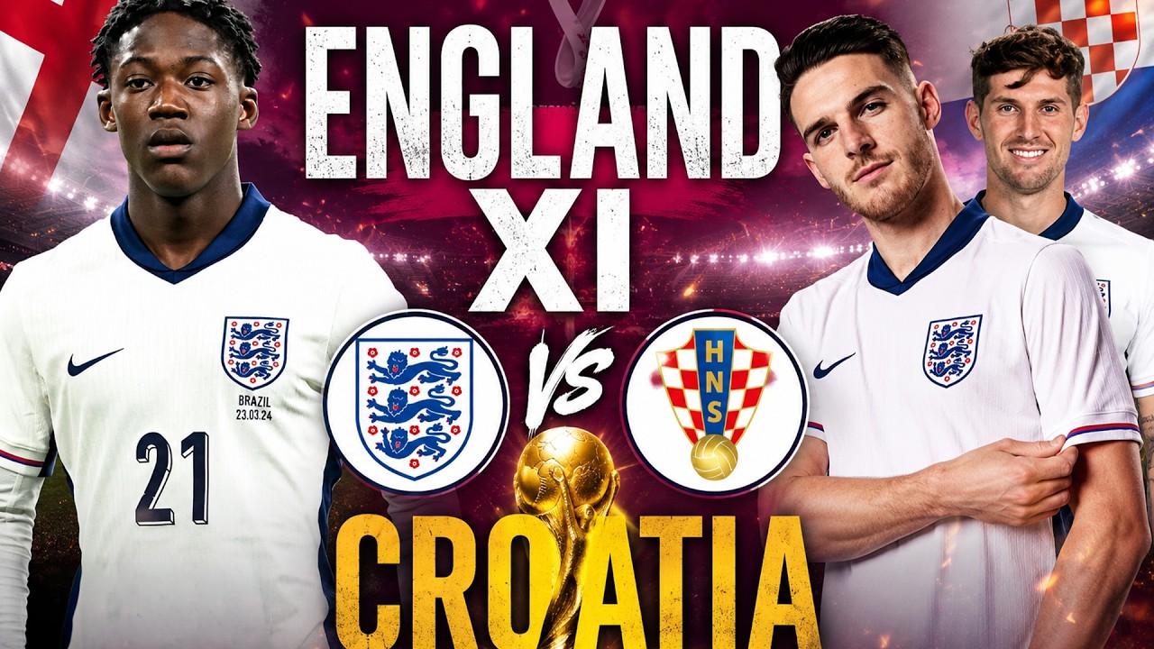 Kobbie Mainoo & Stones To Start?! | England XI vs Croatia background