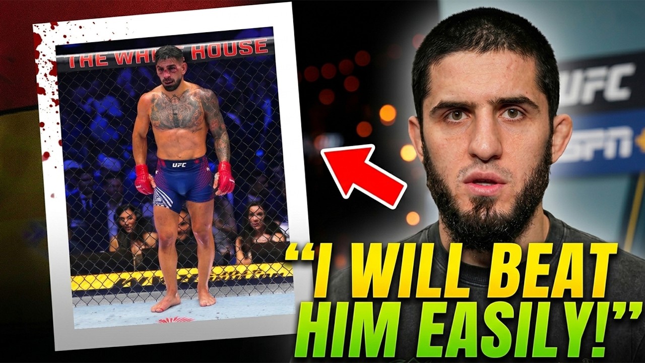 Islam Makhachev Sends Strong Warning to Ilia Topuria: "I'll Beat You Easily!" background