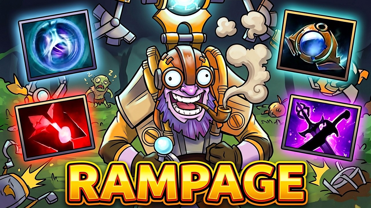 Rampage + 29 Kills Tinker Dota 2 Mid Lane Carry Guide Pro Gameplay Build Tips Tutorial 7.41 background
