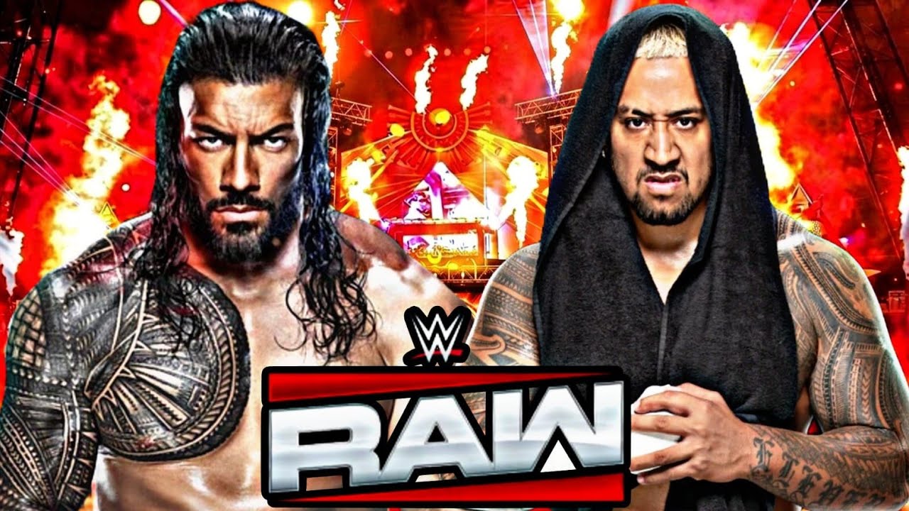 Roman Reigns(C) Vs Solo Sikoa WWE Raw June 18 2026 WWE2K26 Simulation - FULL MATCH background