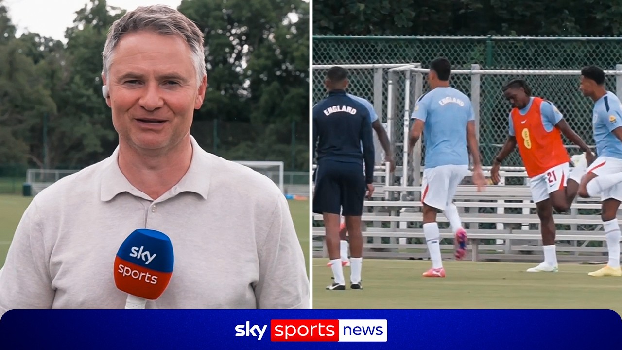 17 England players prepare for friendly against MLS side Sporting KC after Croatia win background