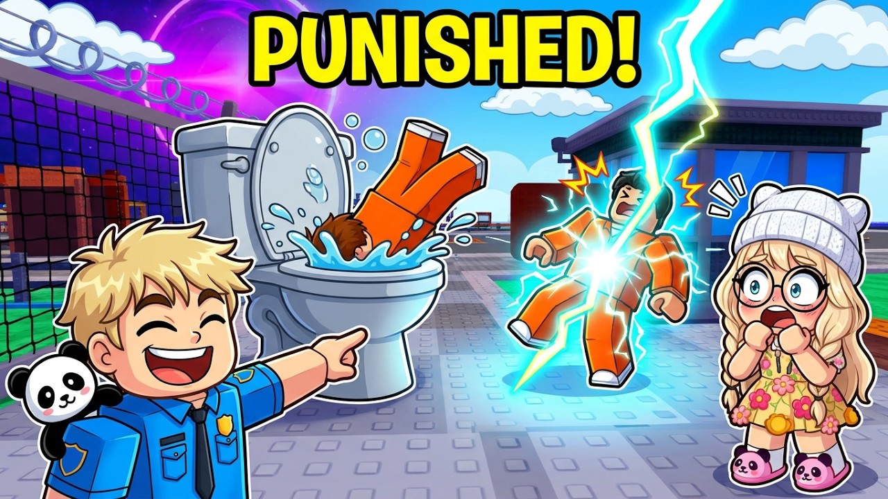 I Sent My Friends To JAIL in Roblox! background