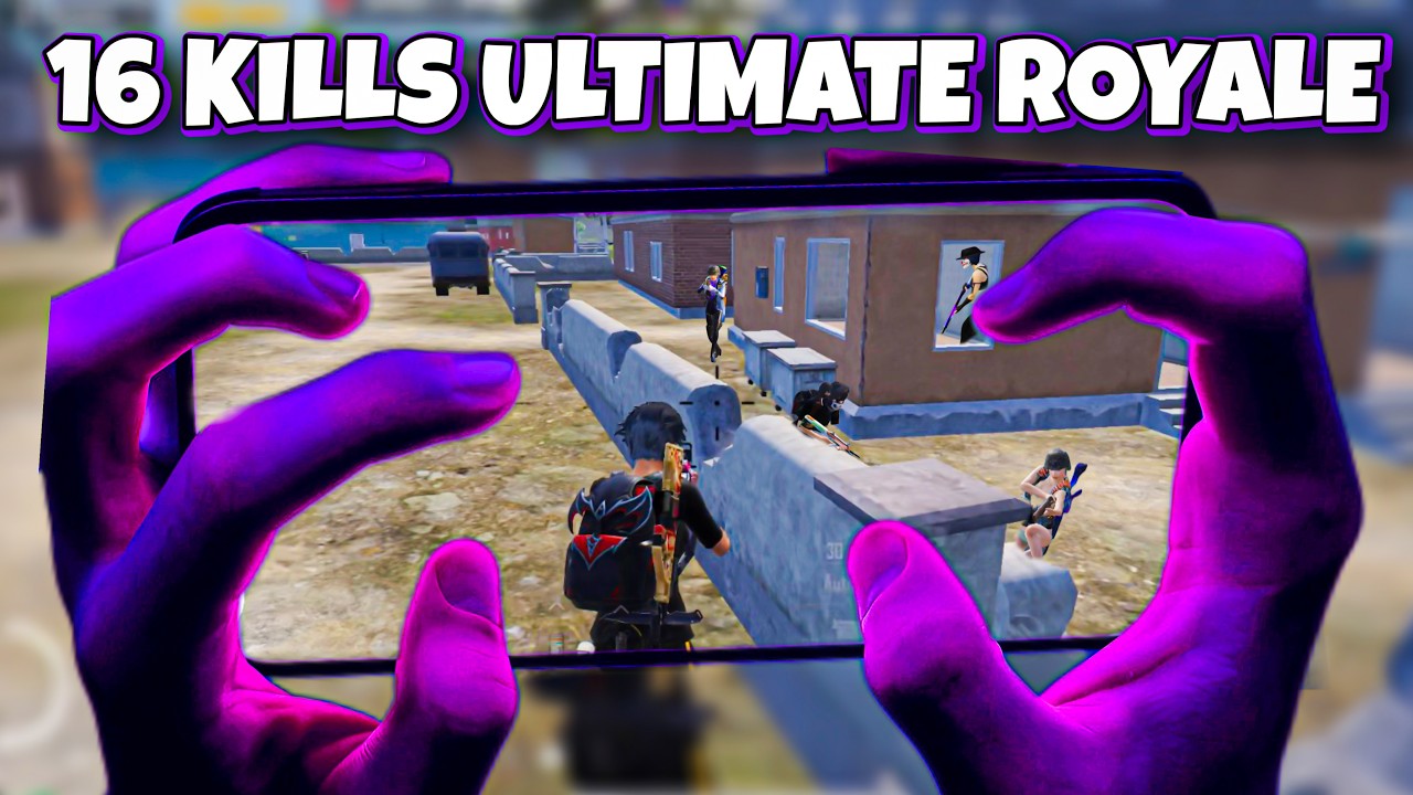 16 Kills in Ultimate Royale with Handcam | PUBG Mobile background