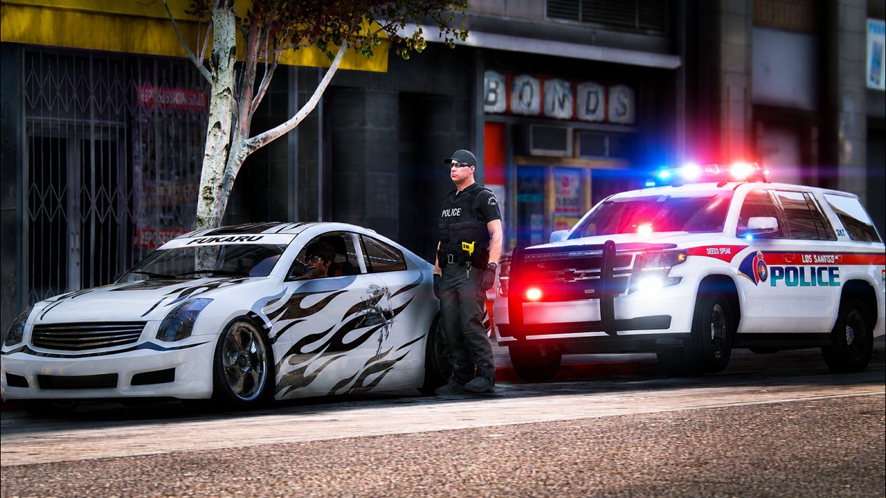Ragebaiting Cops as an IRL Streamer in GTA RP background
