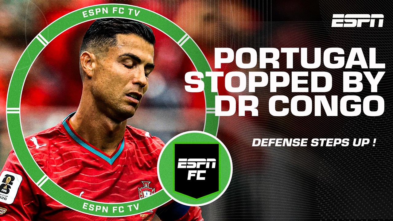 How DR Congo SHUT DOWN Cristiano Ronaldo. And left Portugal to a 1 goal draw background
