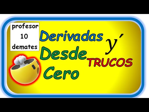 DERIVADAS 👉 Aprende a DERIVAR desde cero 🔝TRUCOS Reglas de Derivación Tabla Ejercicios resueltos paso a paso