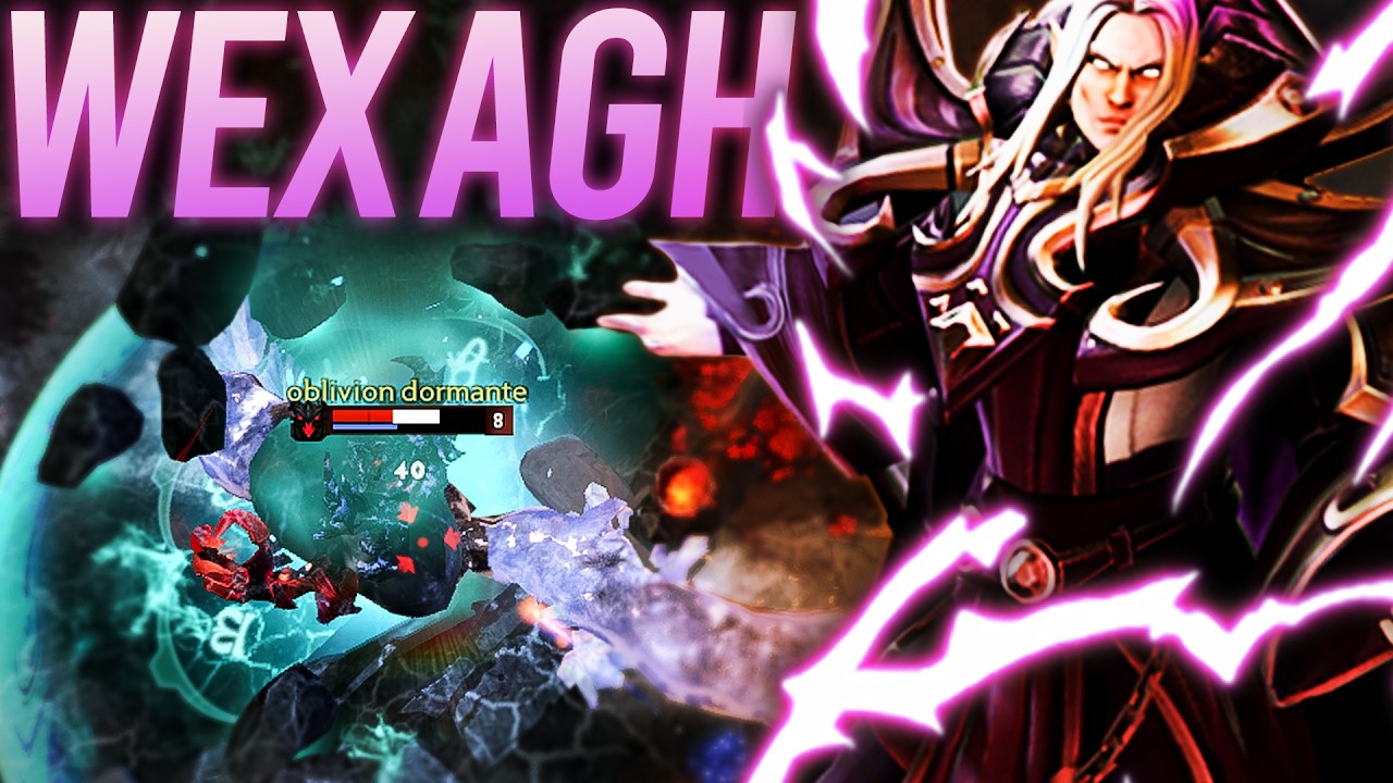 Wex Aghanim's Invoker Epic 26 Kills Game vs SF Mid | Dota 2 Invoker background