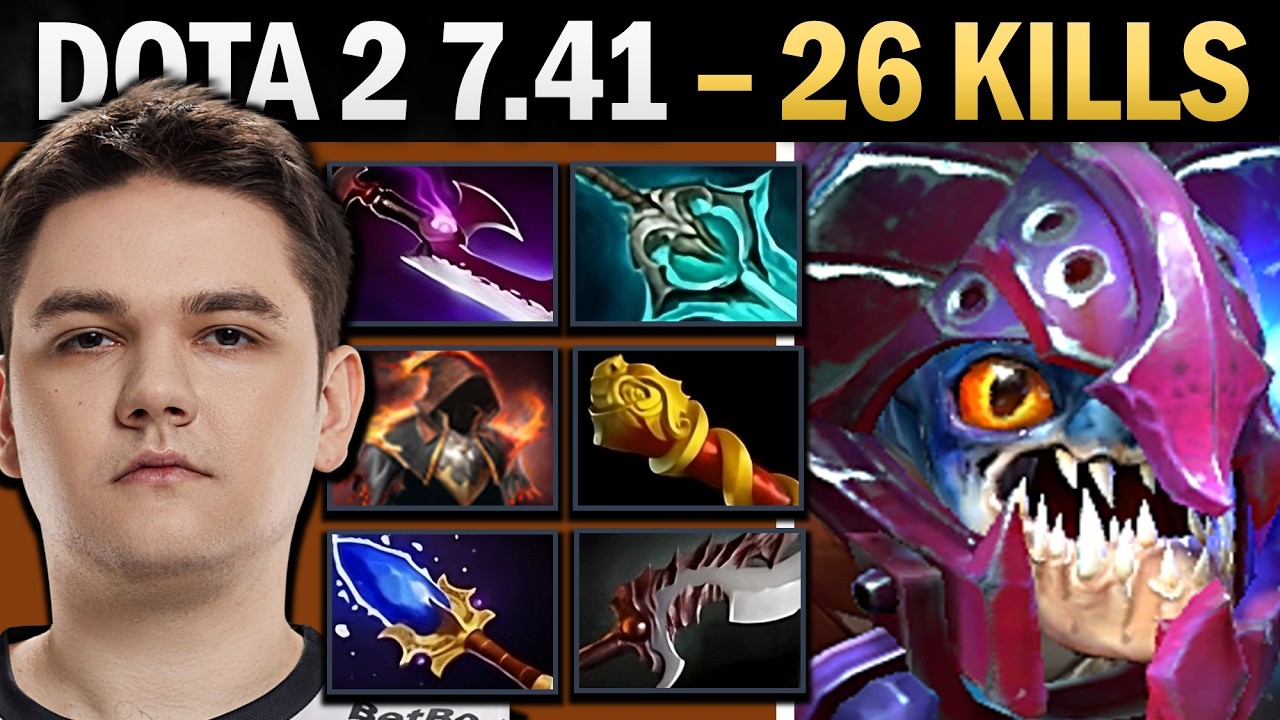 Slark Dota 2 7.41 with 26 Kills and Disperser - Dota 2 Gameplay background