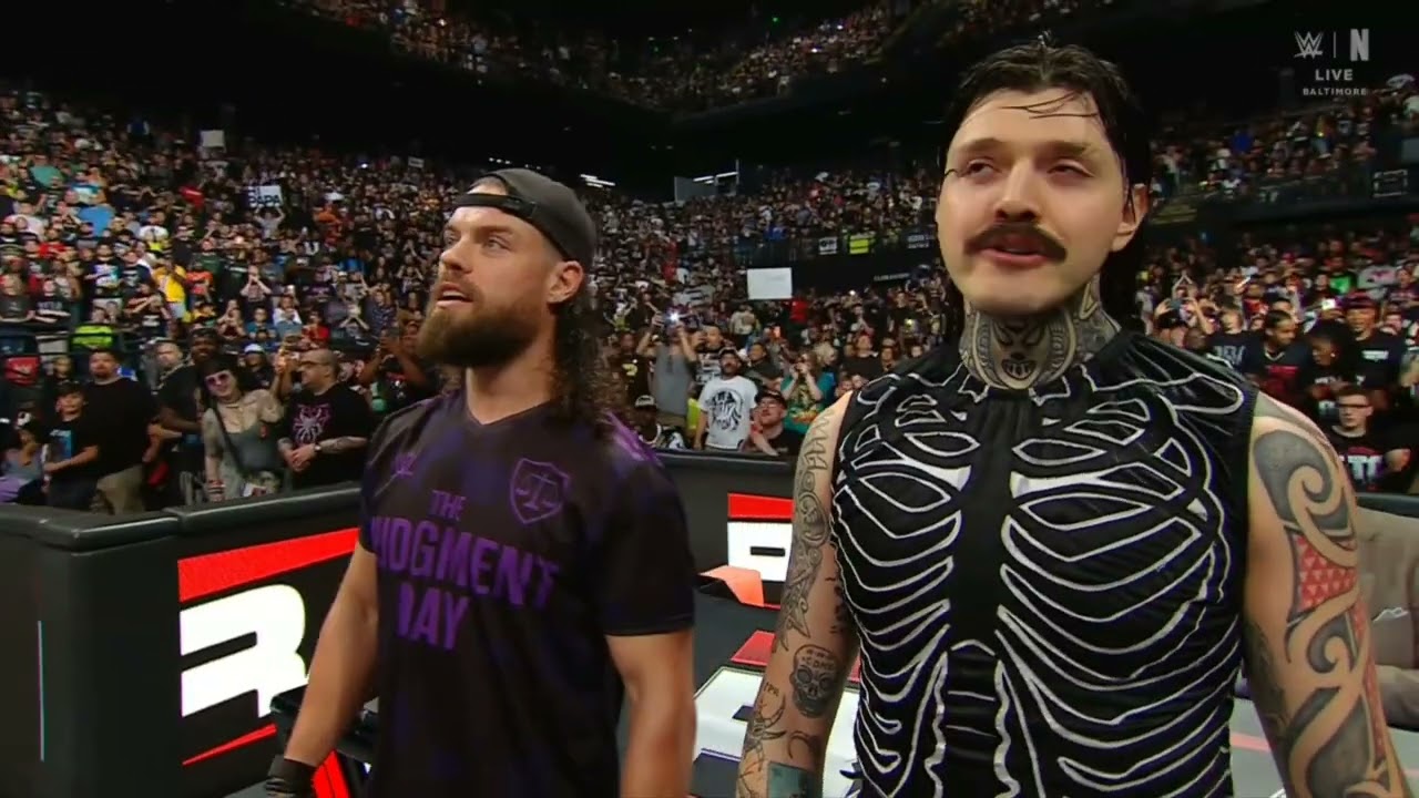 WWE RAW DOMINIK MYSTERIO VS OBA FEMI 06/15/26 background