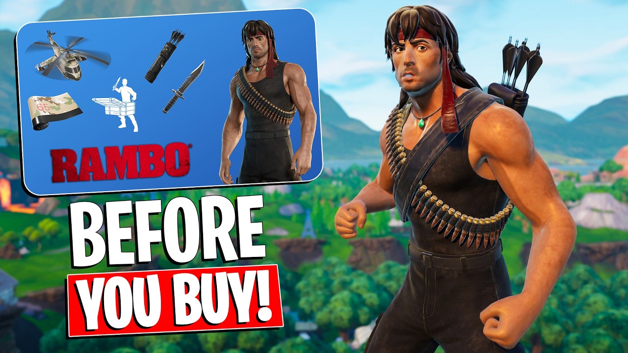 JOHN RAMBO Bundle | Gameplay + Combos! Before You Buy (Fortnite ) background