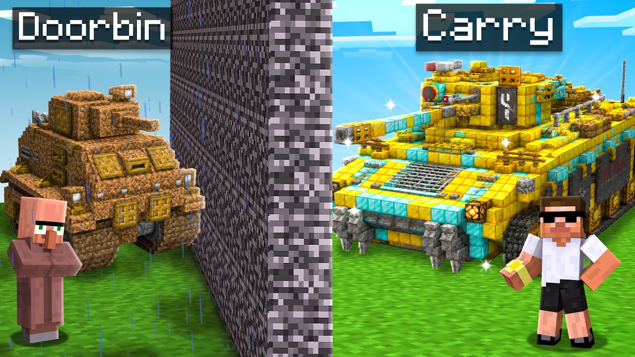 Noob vs Pro : Military Build Battle Challenge in Minecraft..