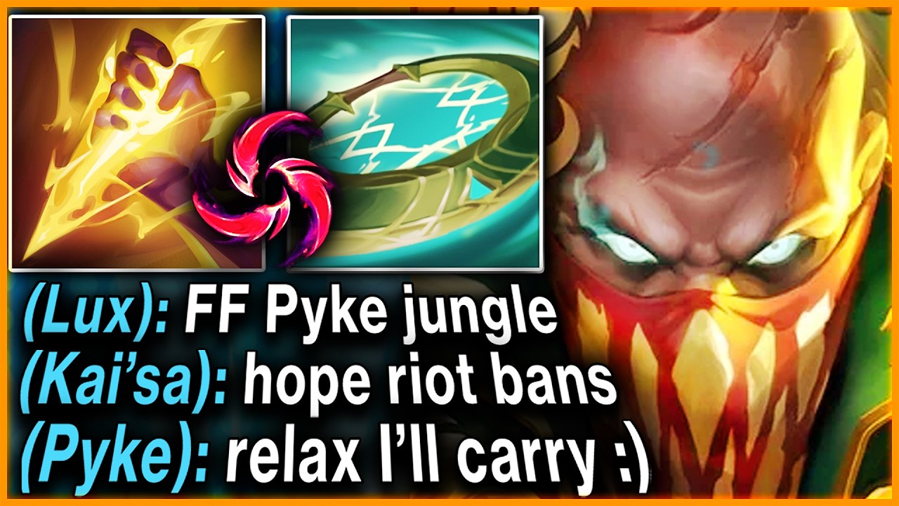 My whole team flamed me for picking Pyke Jungle... so I carried them all background