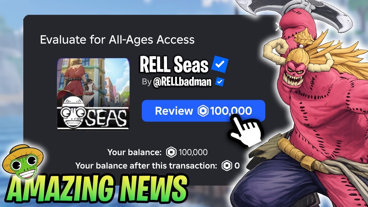 TERRIBLE News for Roblox But AMAZING NEWS FOR RELL SEAS BABY!! background