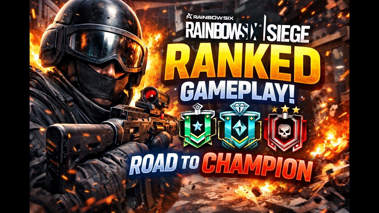 High-Stakes Ranked Battles! Rainbow Six Siege Live background