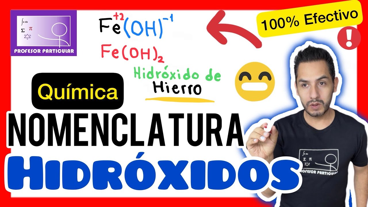 Nomenclatura HIDRÓXIDOS (Tradicional, stock, sistemática) Muchos EJERCICIOS