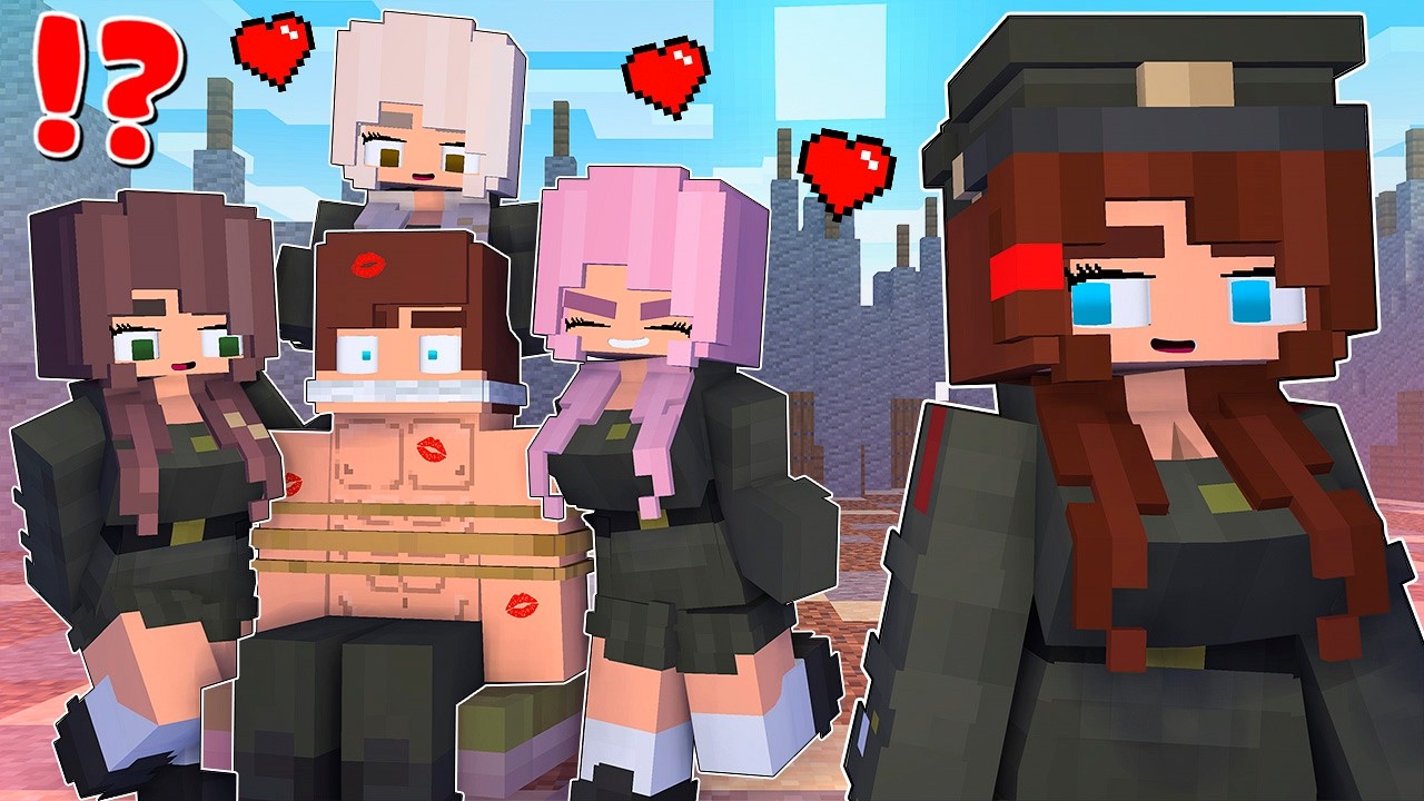 MAIZEN : JJ and Mikey Went to GIRLS ARMY CAMP!? - Minecraft Animation JJ & Mikey background