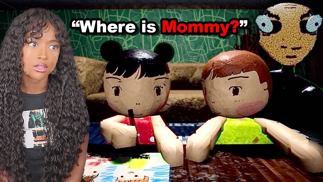 These Two CUTE Kids in a HORROR Game... WILL MAKE YOU CRY!! | Family Secrets 1 : Empty Plate background