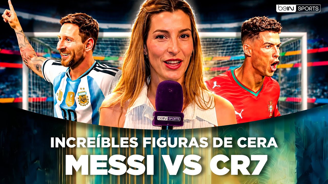 Messi y Cristiano Ronaldo sorprenden en Nueva York con sus figuras de cera | beIN SPORTS USA background