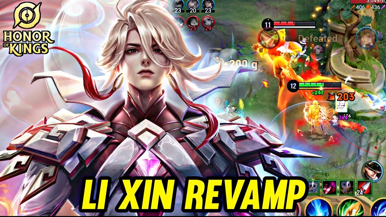 HOK : LI XIN REVAMP NEW PATCH - HONOR OF KINGS background